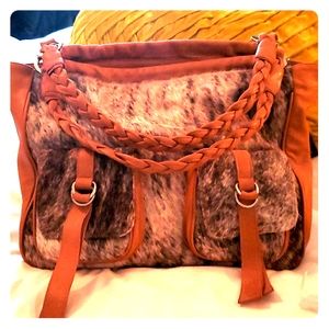 Cowhide Corral Tote bag